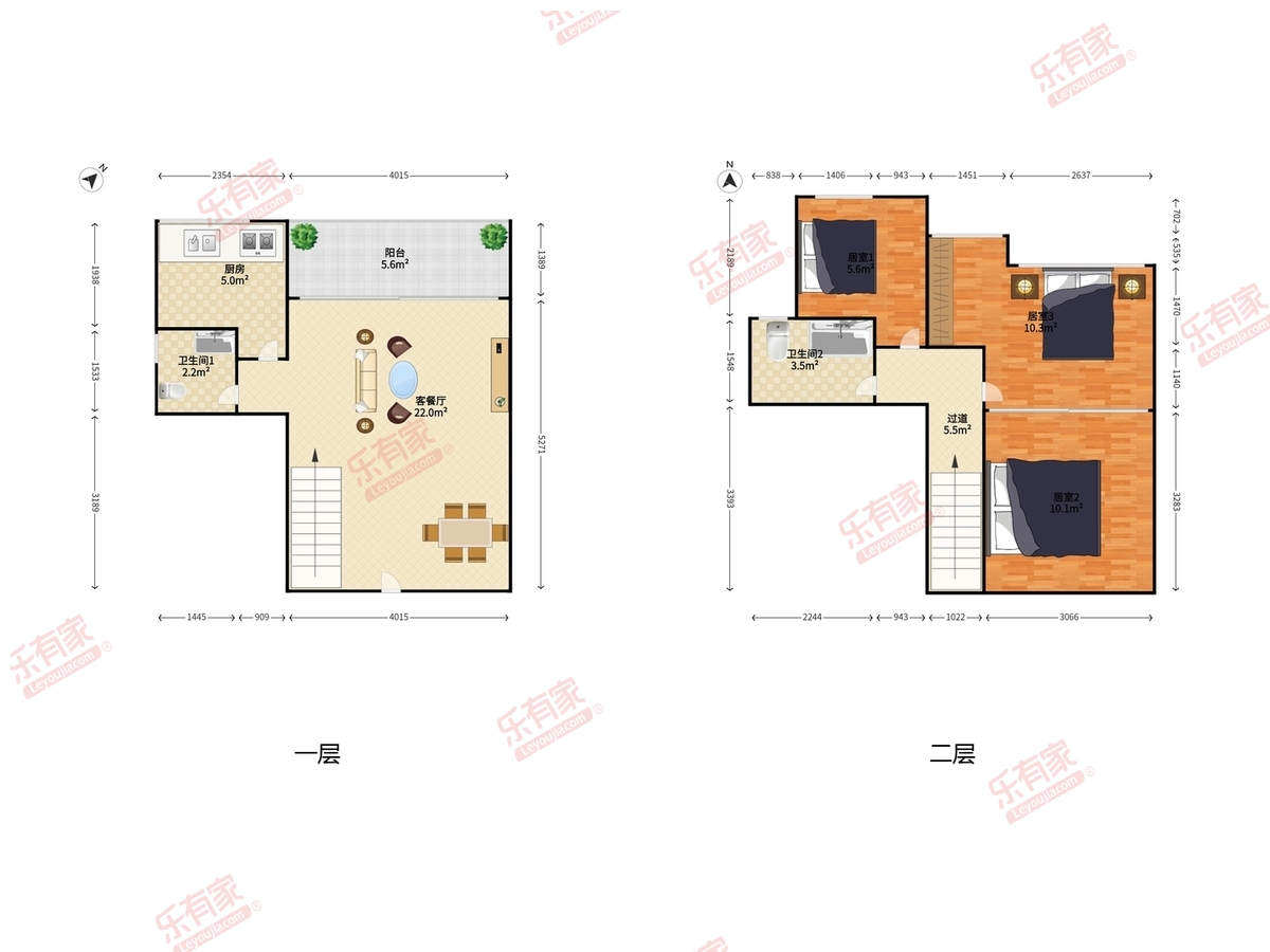 中森双子座公馆户型图