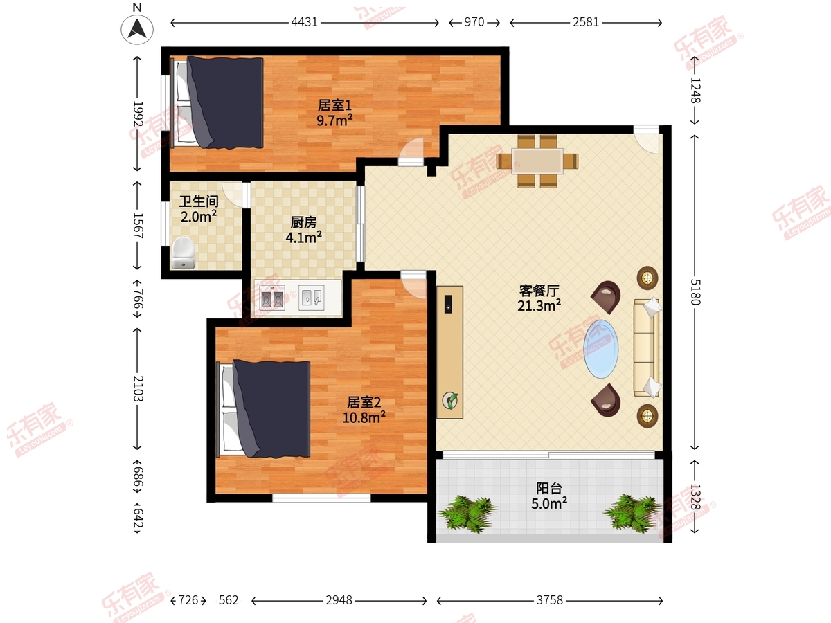 桃源居14区户型图