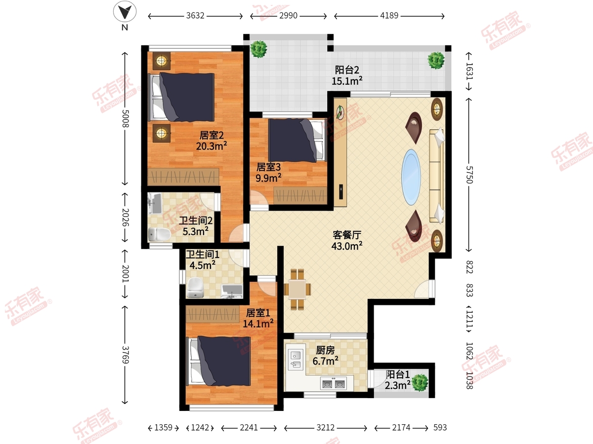 惠州保利山水城户型图