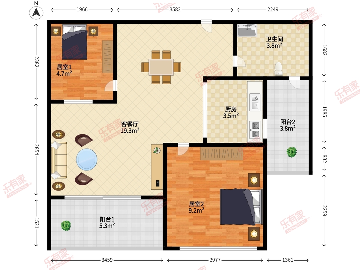 振业峦山谷花园（一期）户型图
