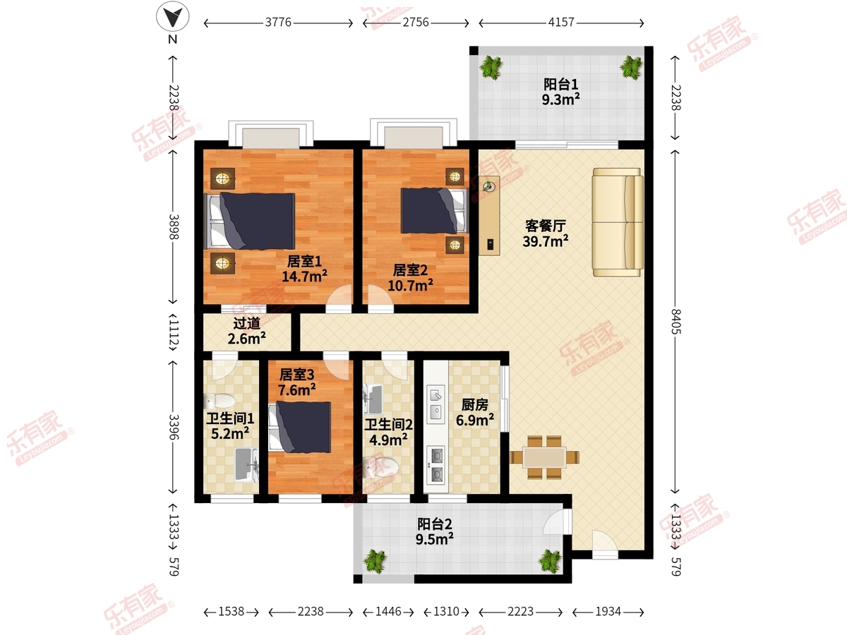 桃源明居户型图