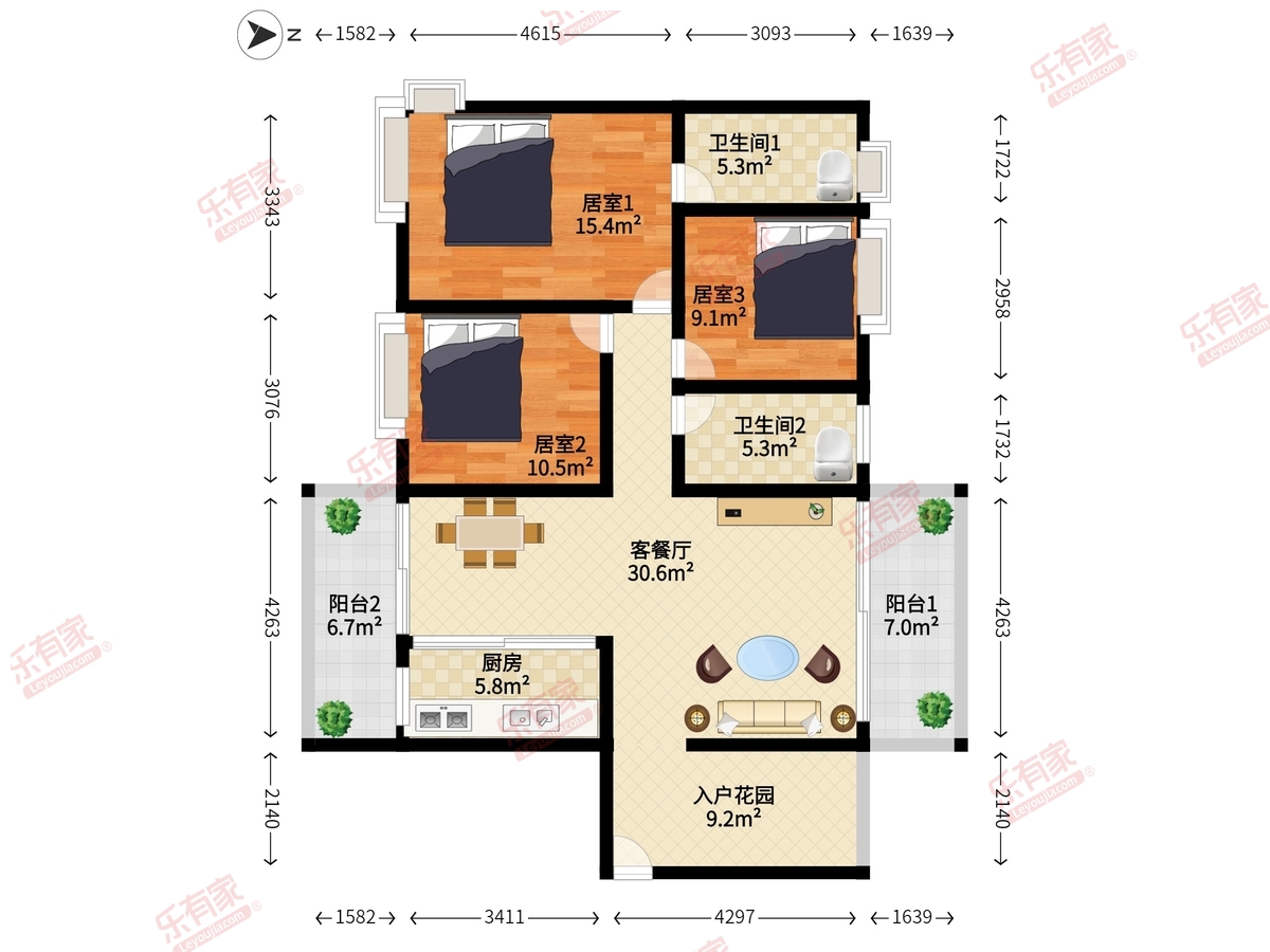 锦秀蓝山户型图