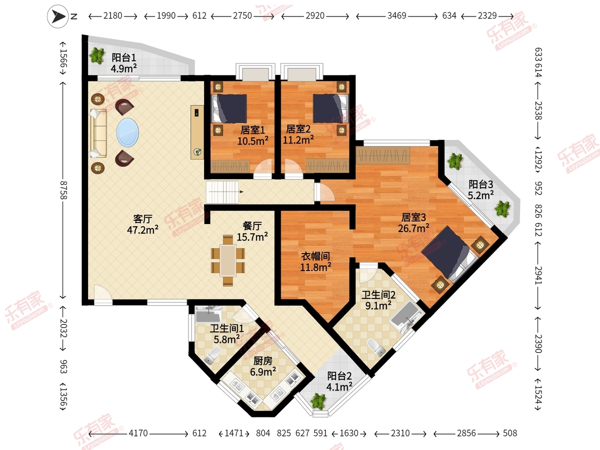 新浩城花园户型图