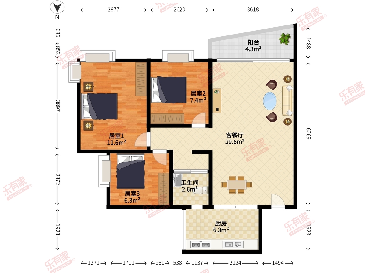 长城盛世家园二期户型图