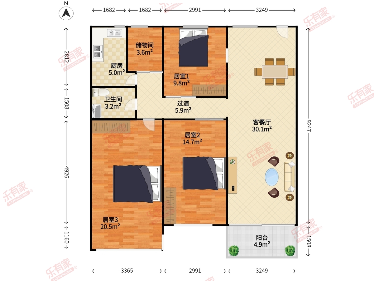 核电花园（西区）户型图