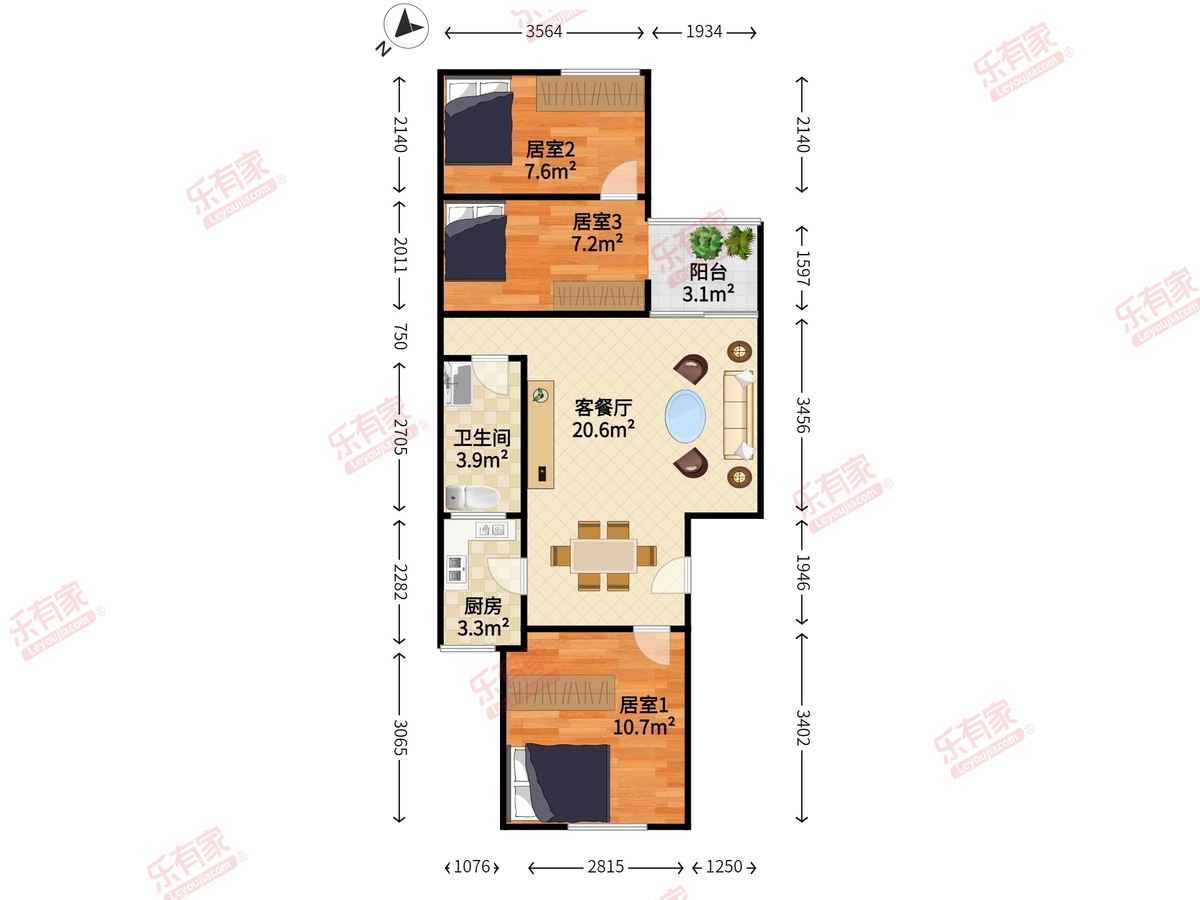 福景花园户型图