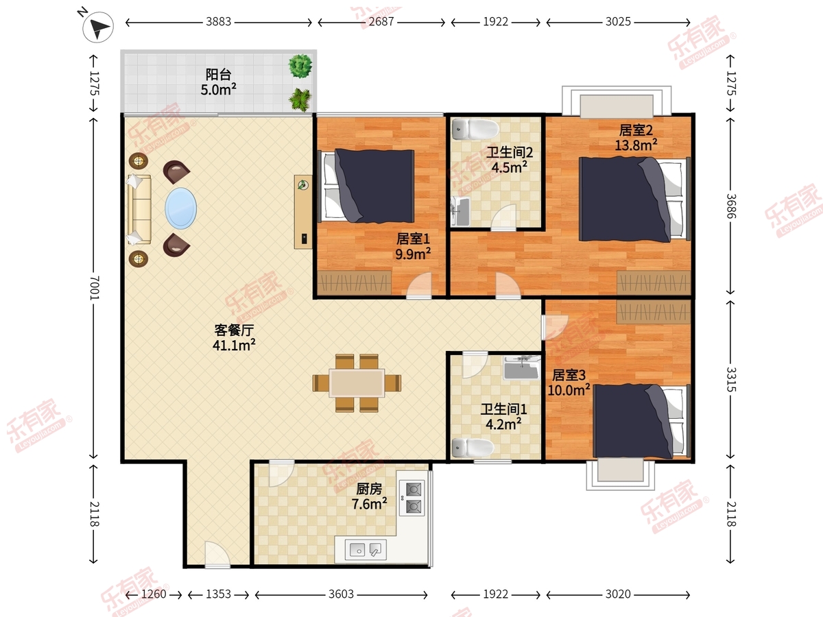 龙岗鸿基花园户型图