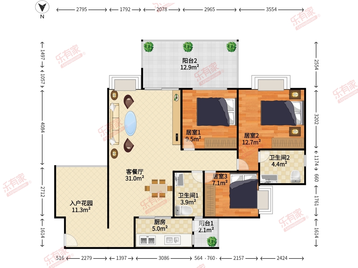 光耀荷兰小城户型图