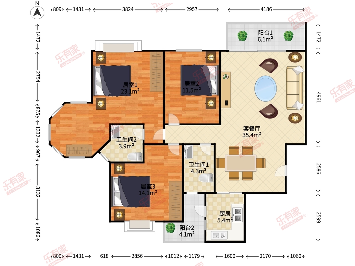 盛世名门户型图