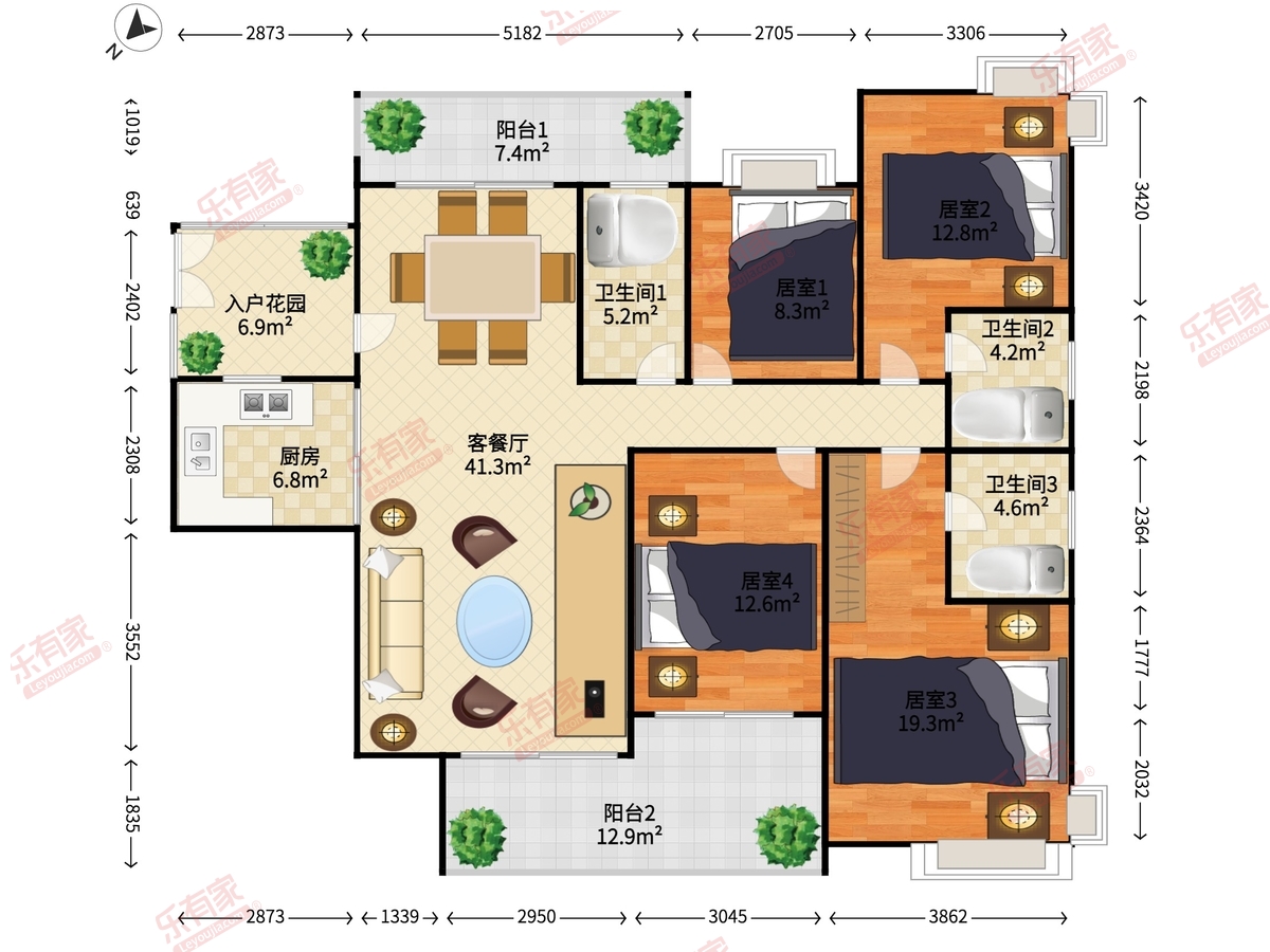 光大花园三期（E区）户型图