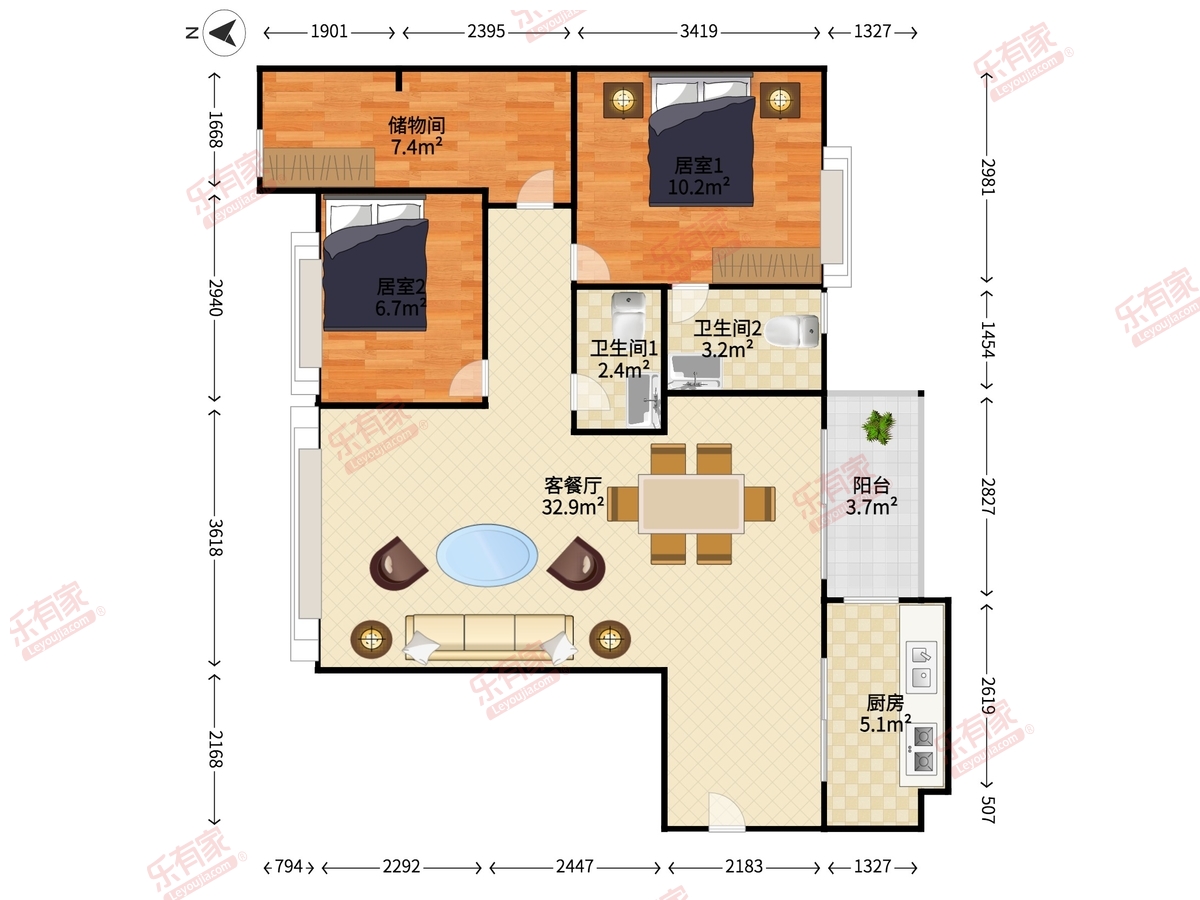 雍雅山庄中环商住小区户型图