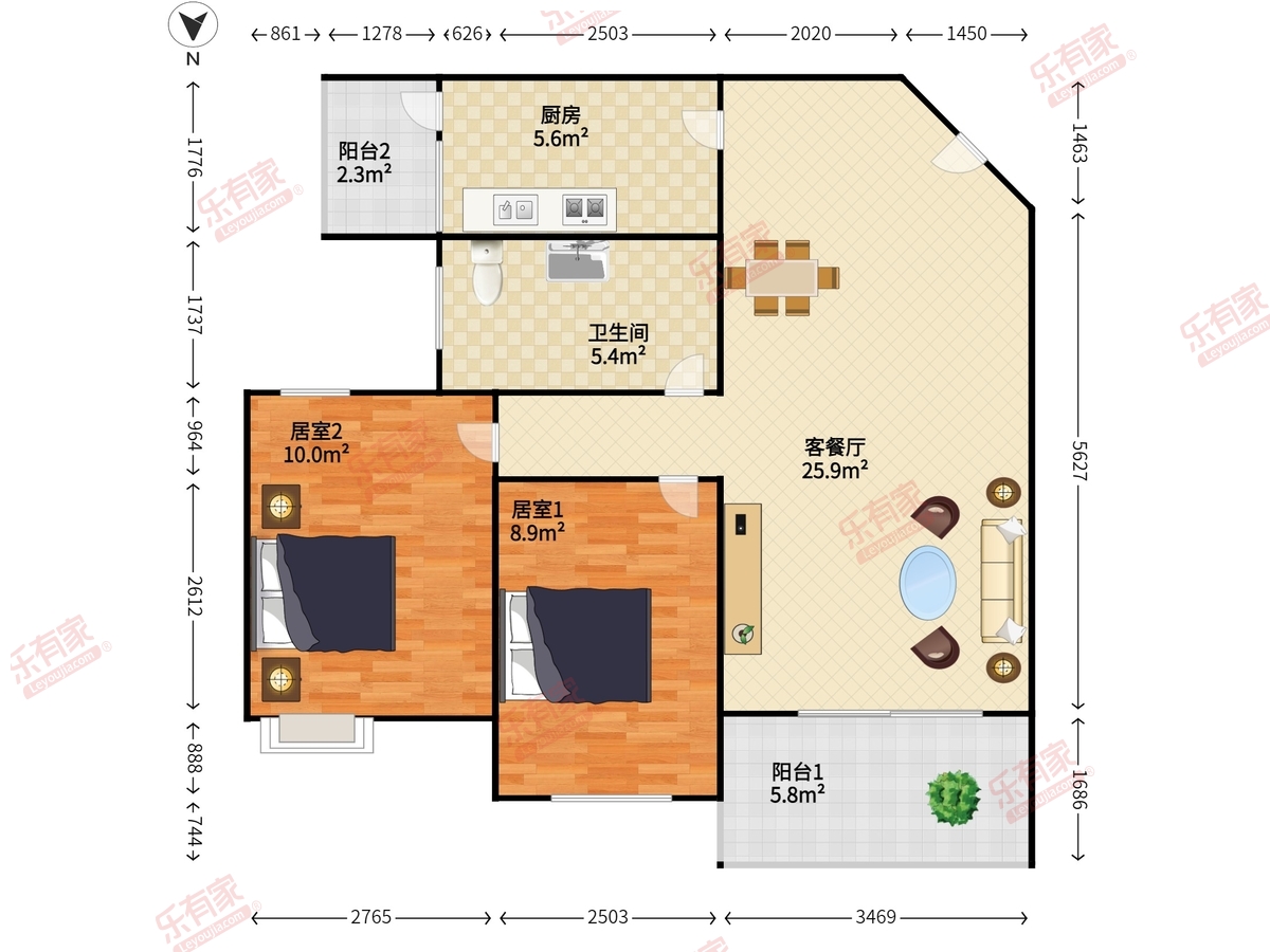 桃源居12区户型图
