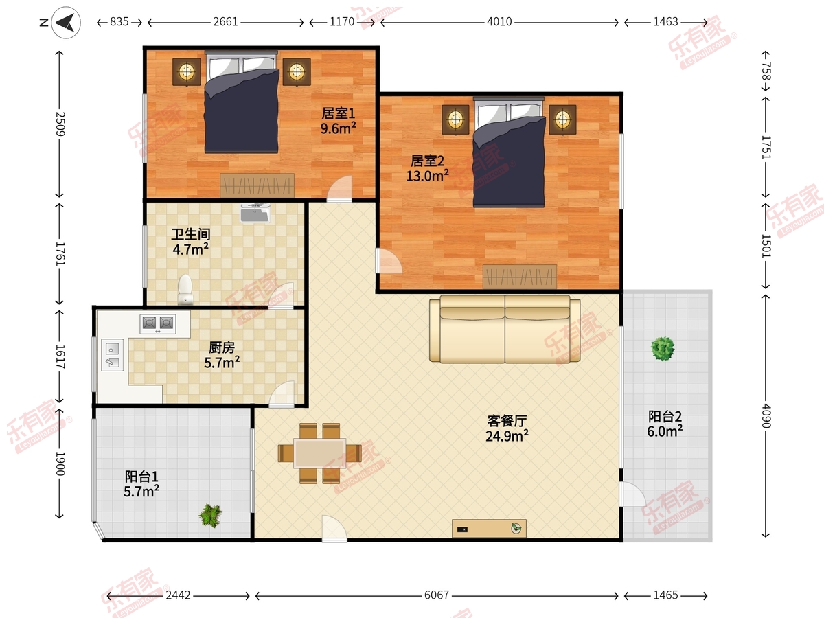 通发花园户型图