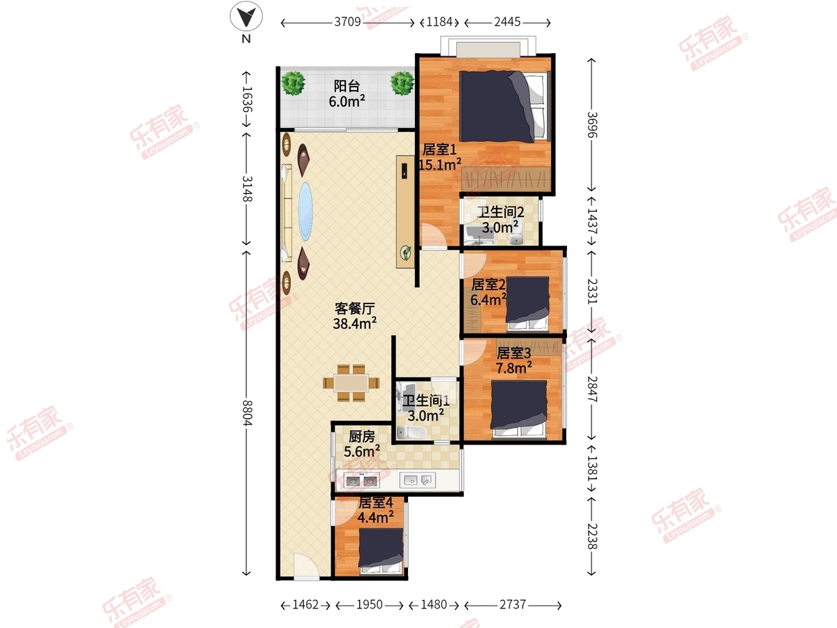 龙光城南三期户型图