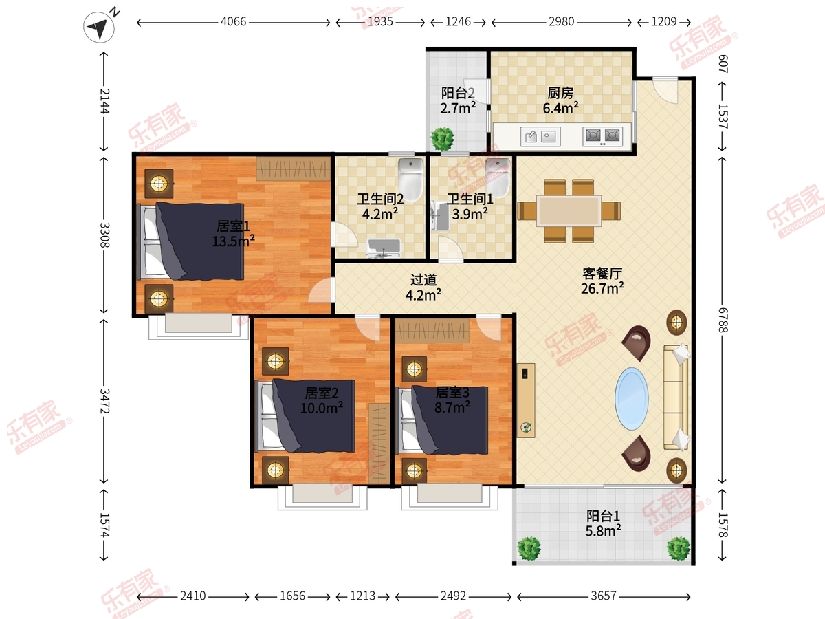 雅居乐英伦花园户型图