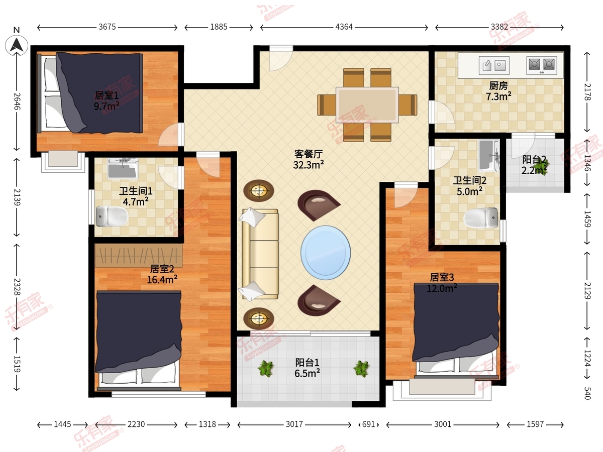 富丰君御户型图