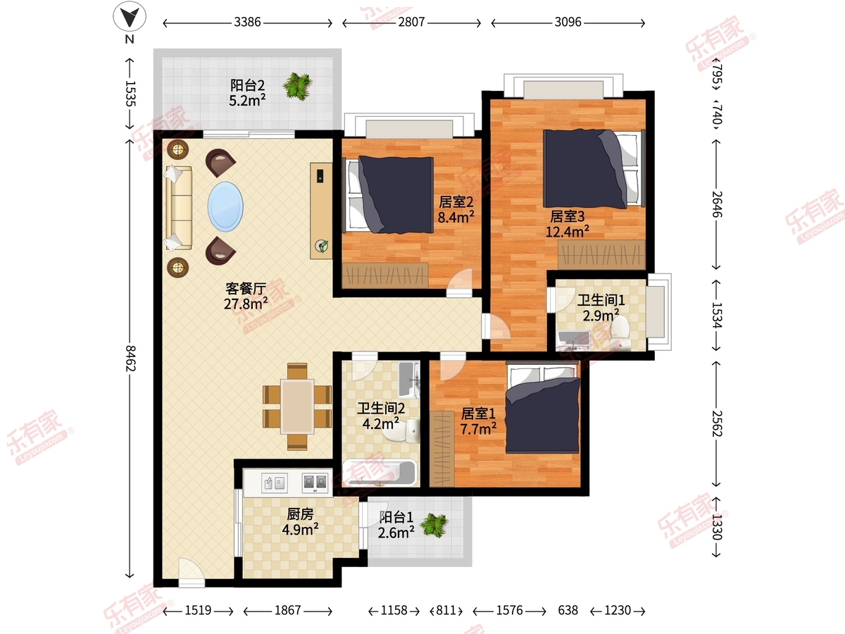 汇美豪庭户型图