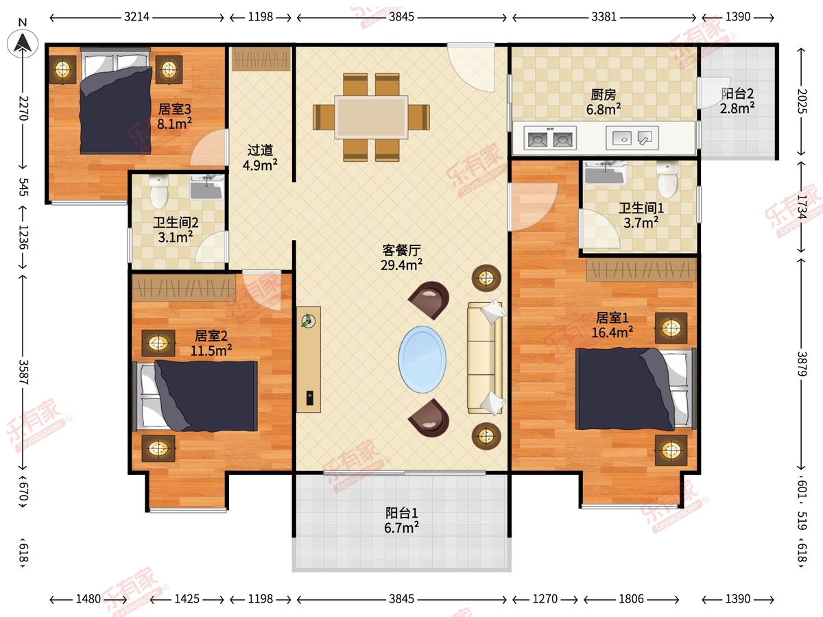 优越香格里户型图