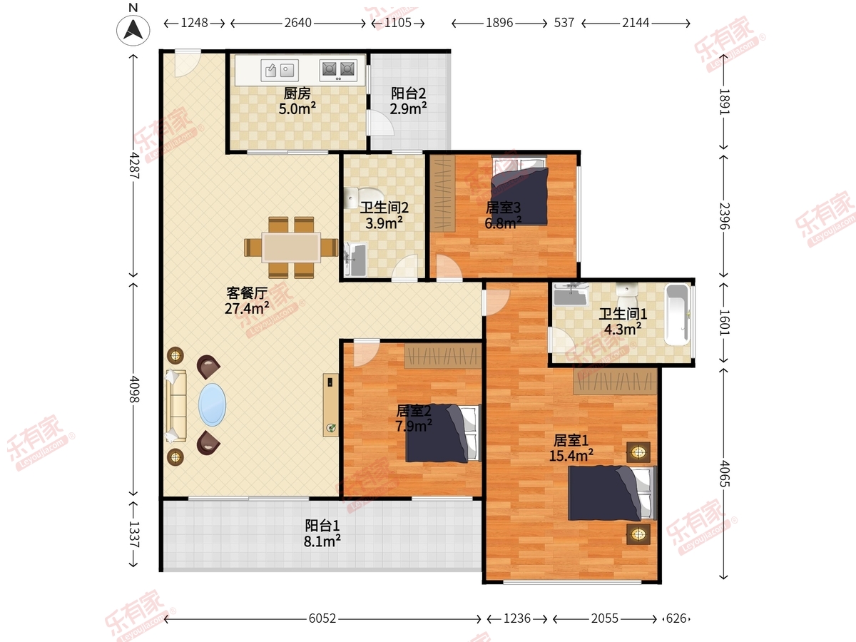 富沙湾花园户型图