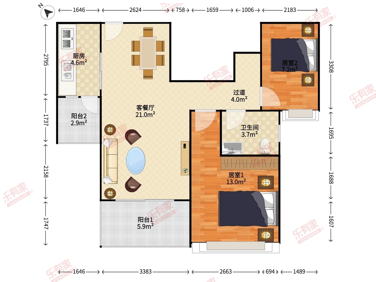 大翼龙苑户型图