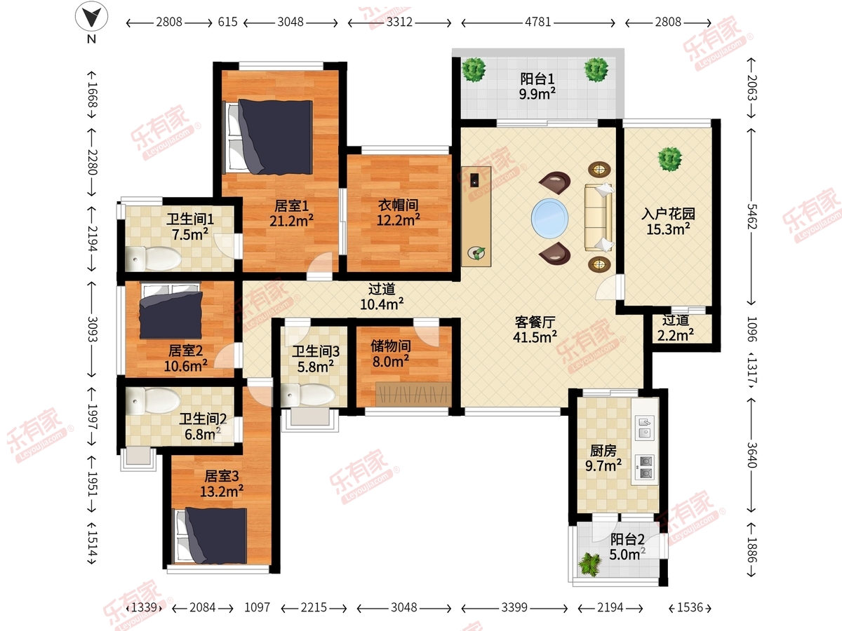 君华香柏广场·华府户型图