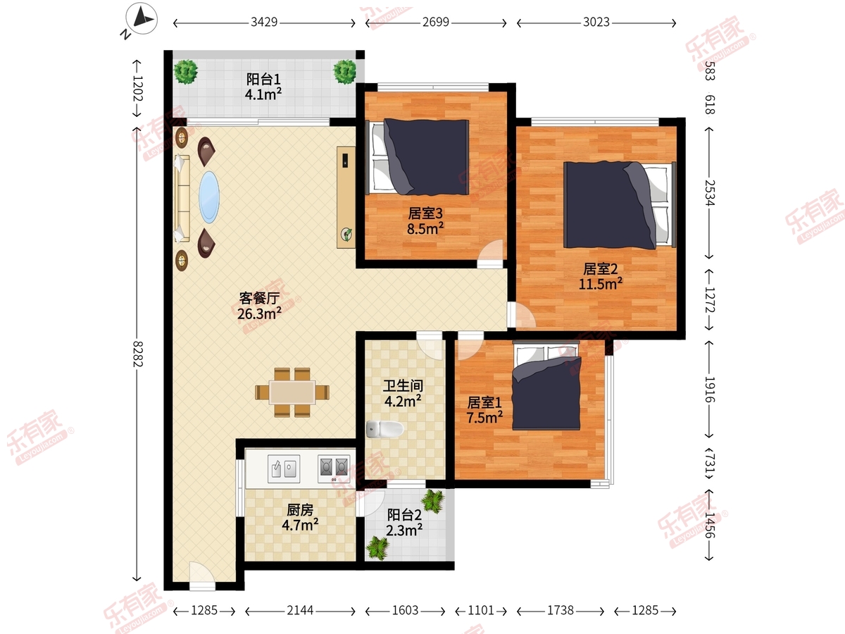 京基御景印象一期户型图