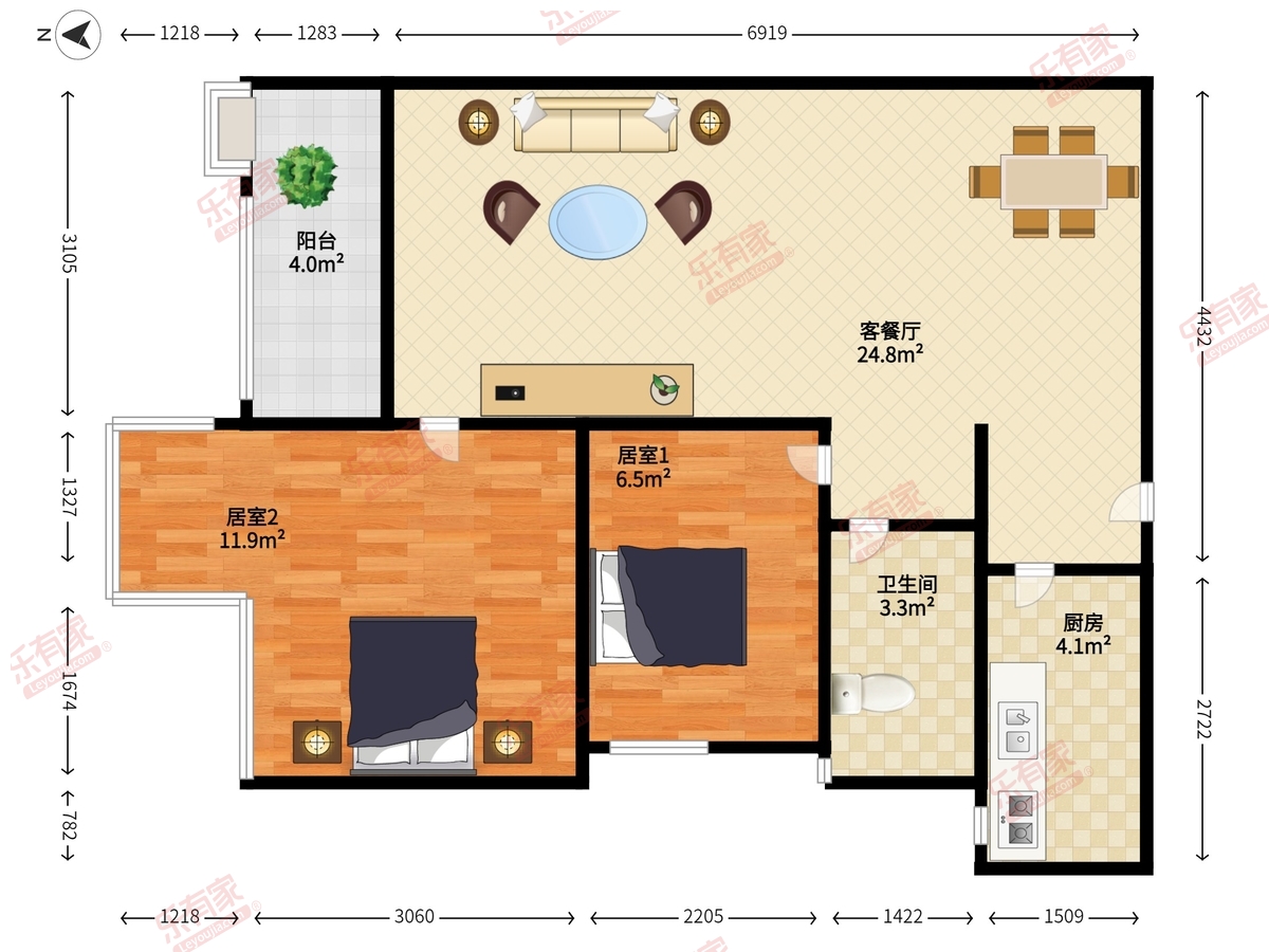 龙瑞佳园户型图