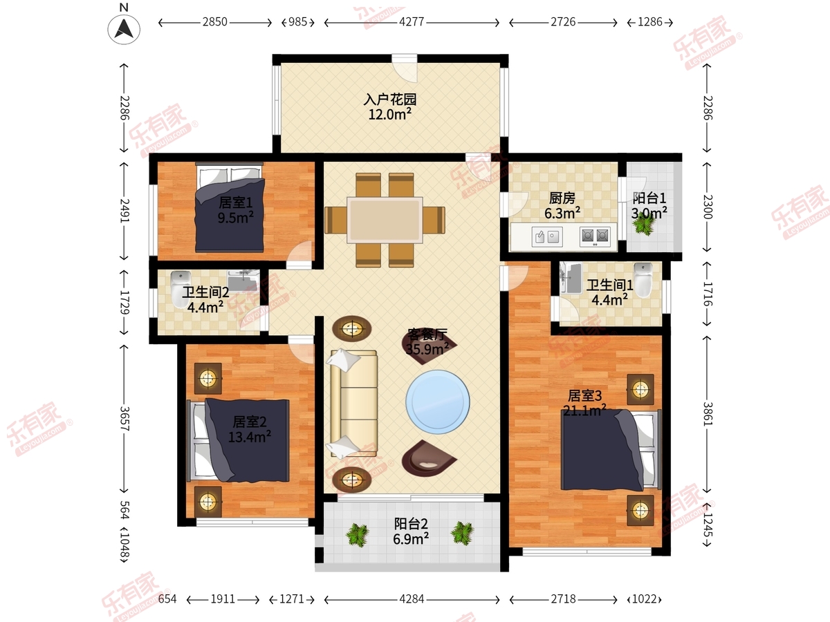 星港城市名都B区户型图