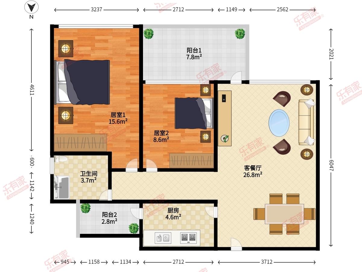 金地梅陇镇花园一期户型图