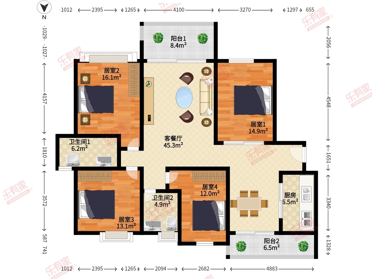 金山湖花园一区户型图