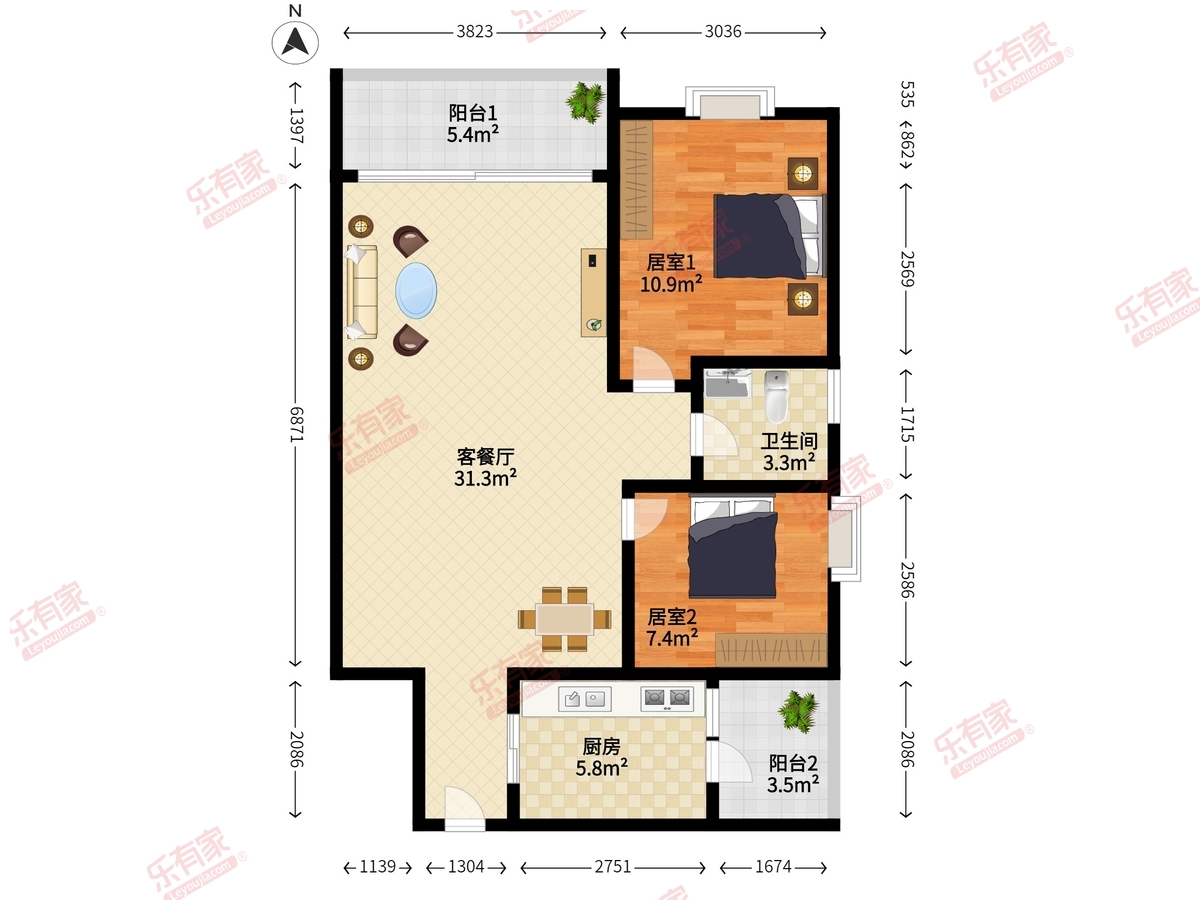 颐林雅院二期户型图