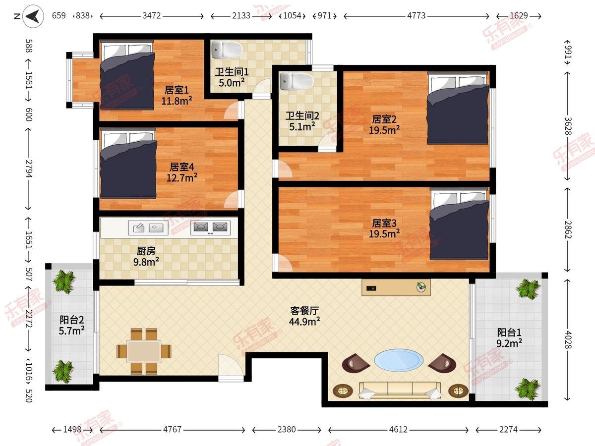 合正锦园二期户型图
