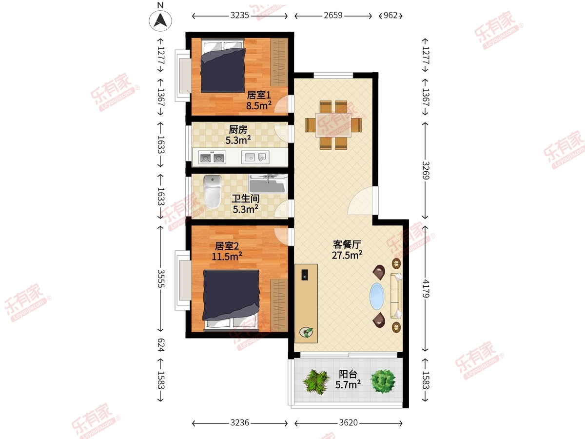 祥和花园二期户型图