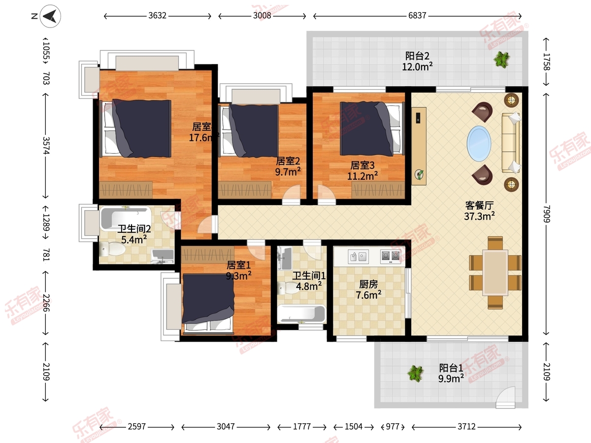 凯茵又一城（山峦）户型图