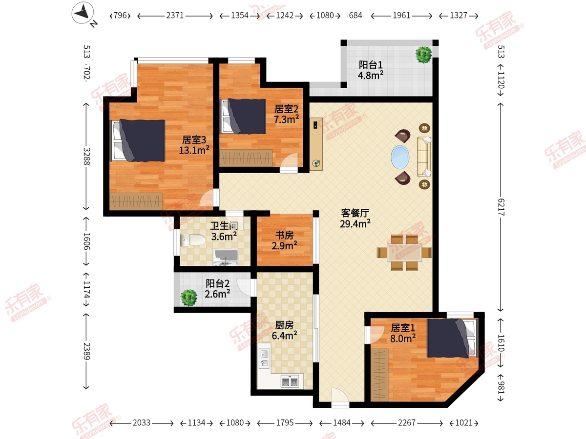 天朗风清户型图