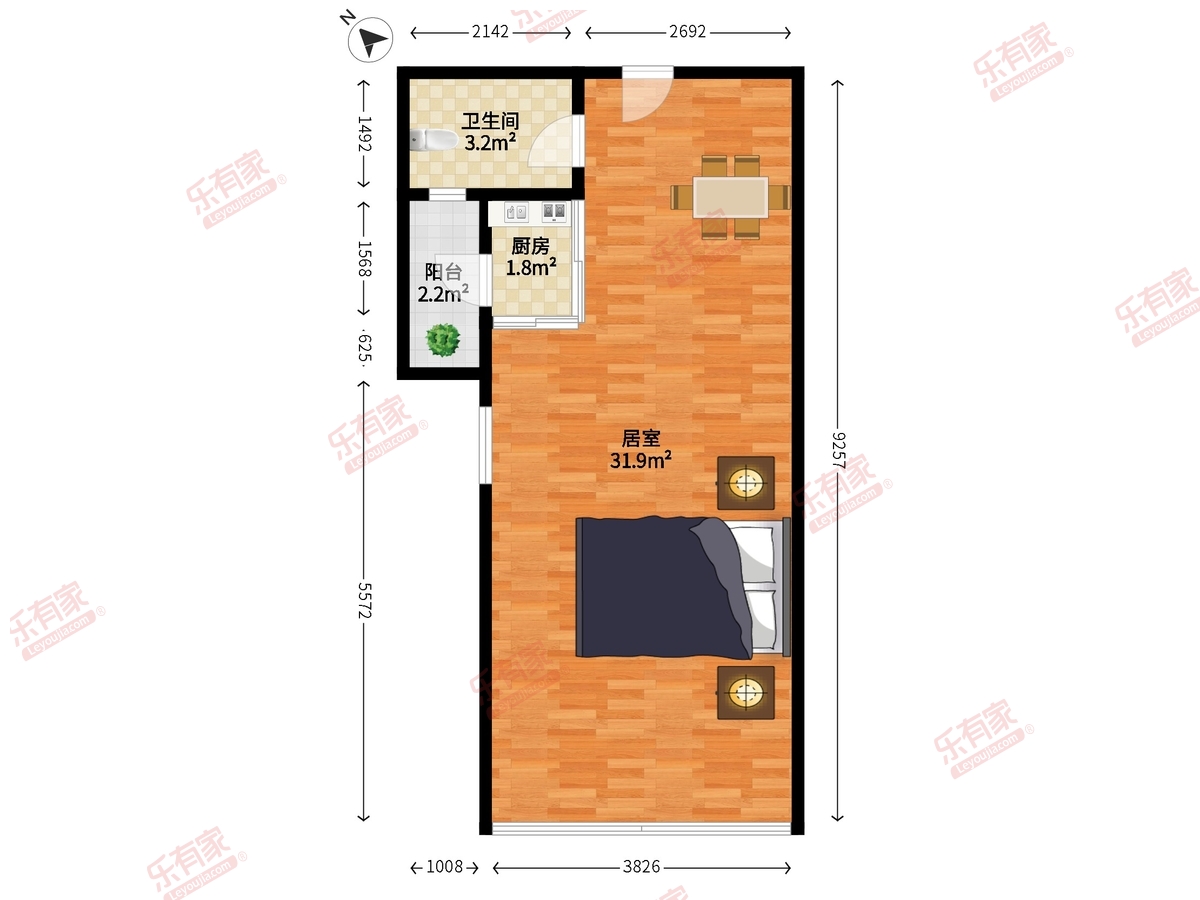 城市主场公寓户型图