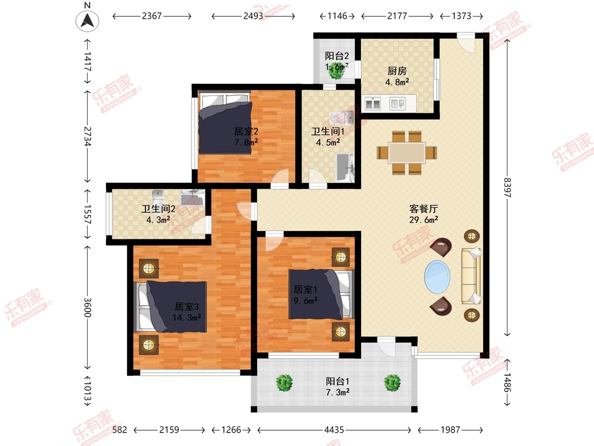 京基御景印象三期户型图