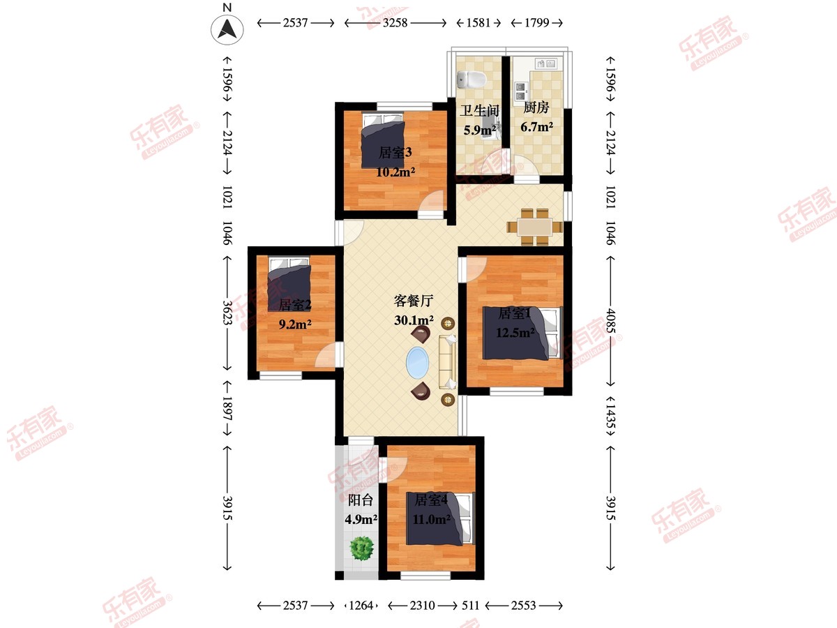 建业小区户型图