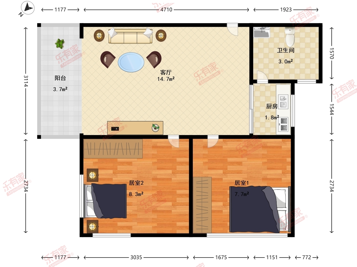 银麓公寓户型图