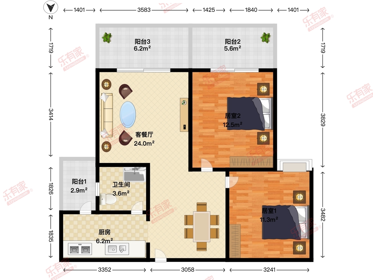 江峰翠苑商住小区户型图