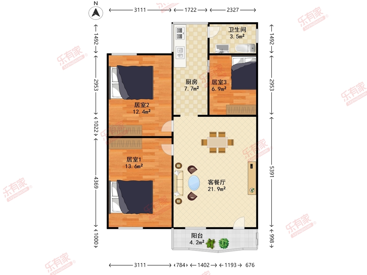 下闸新村户型图