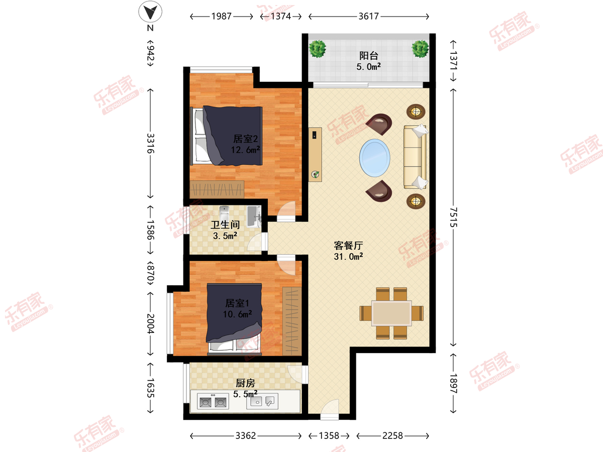 锦地繁花骏园户型图