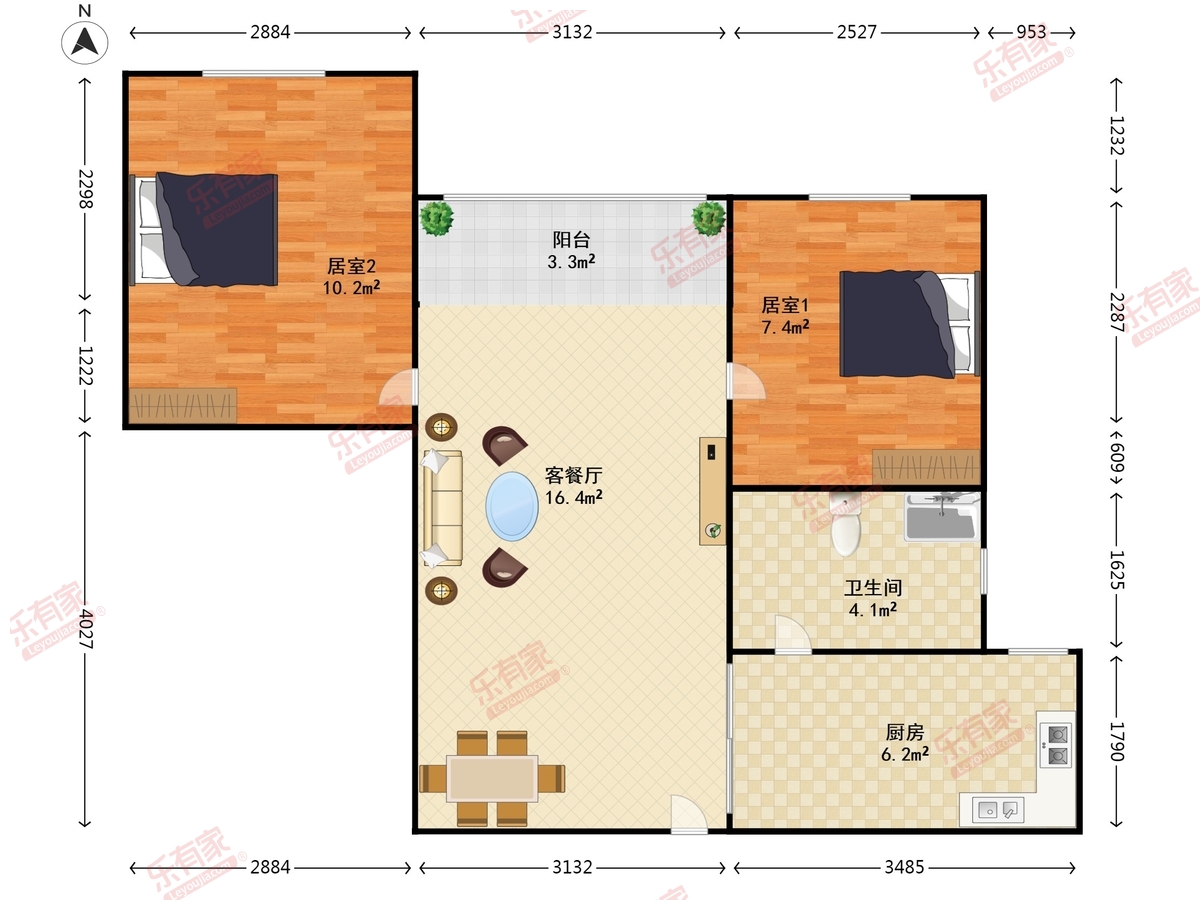 龙珠花园三期户型图