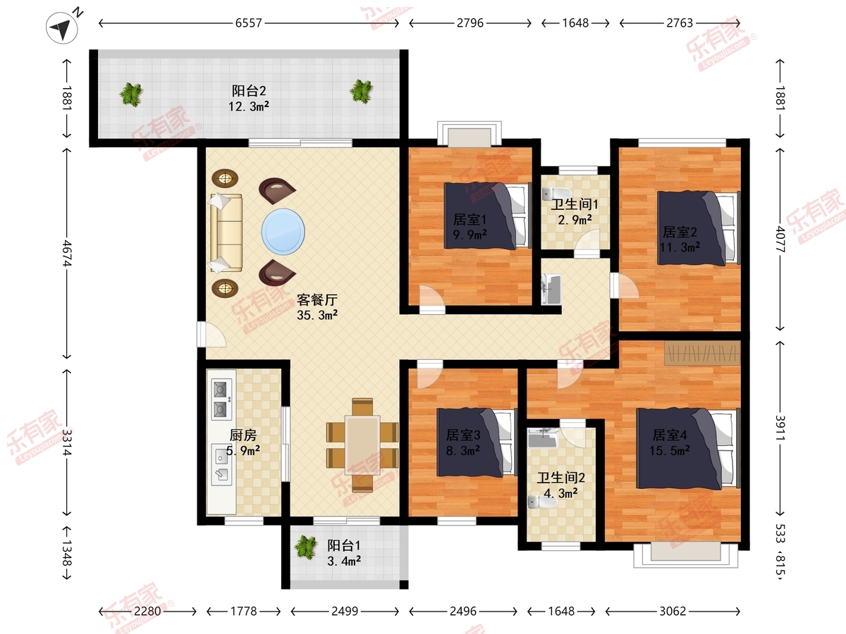 万科金域蓝湾君澜户型图