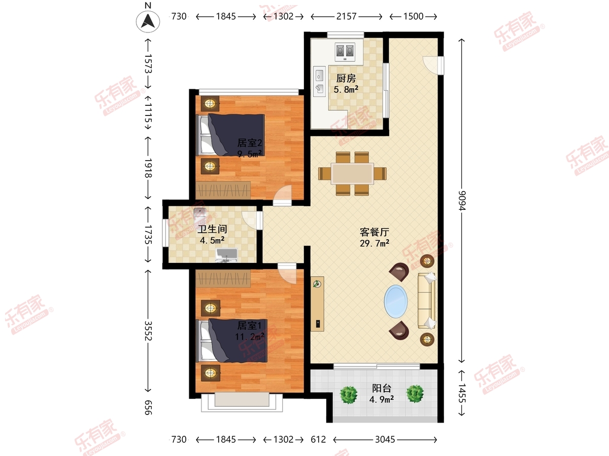 中骏蓝湾翠岭花园一期户型图