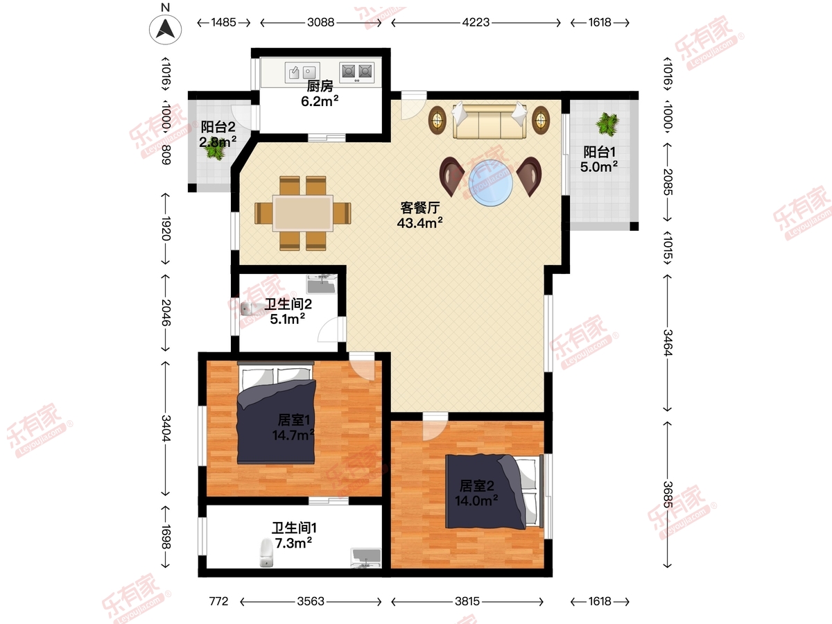 星晨花园一期户型图