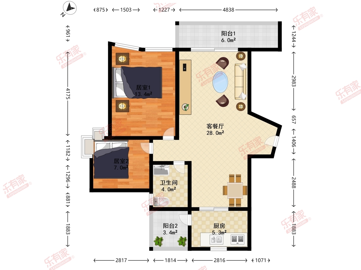 香诗美林花园户型图