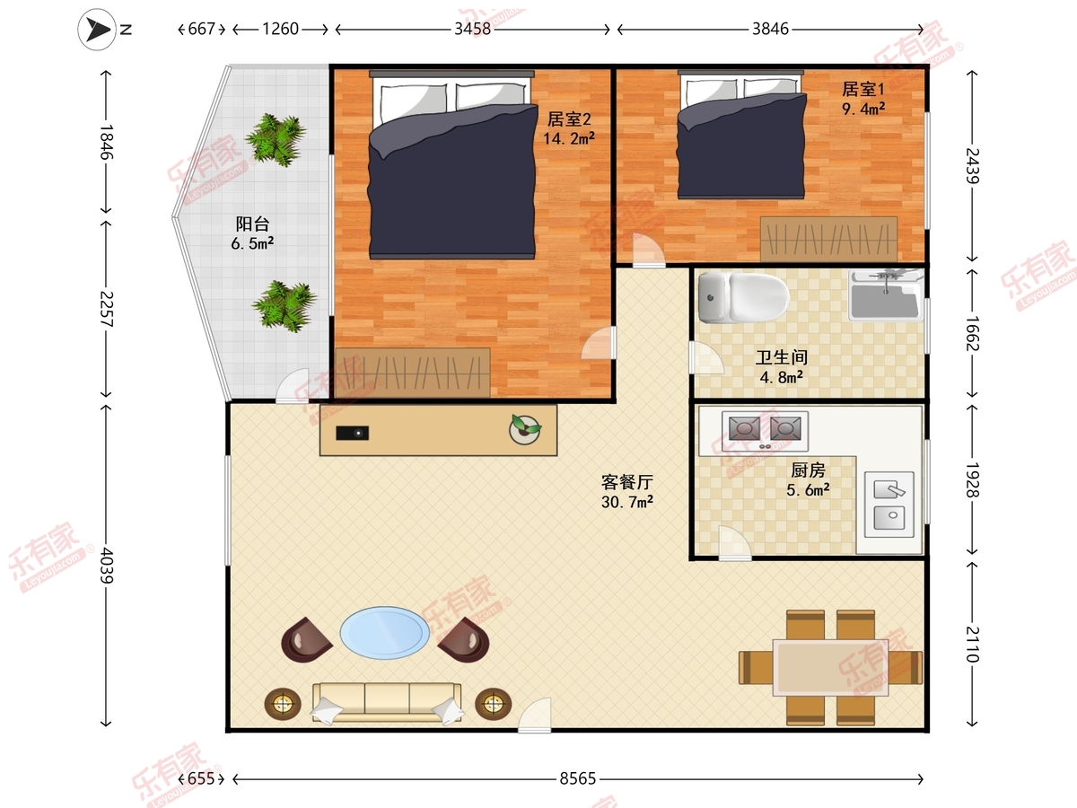 后海花园户型图
