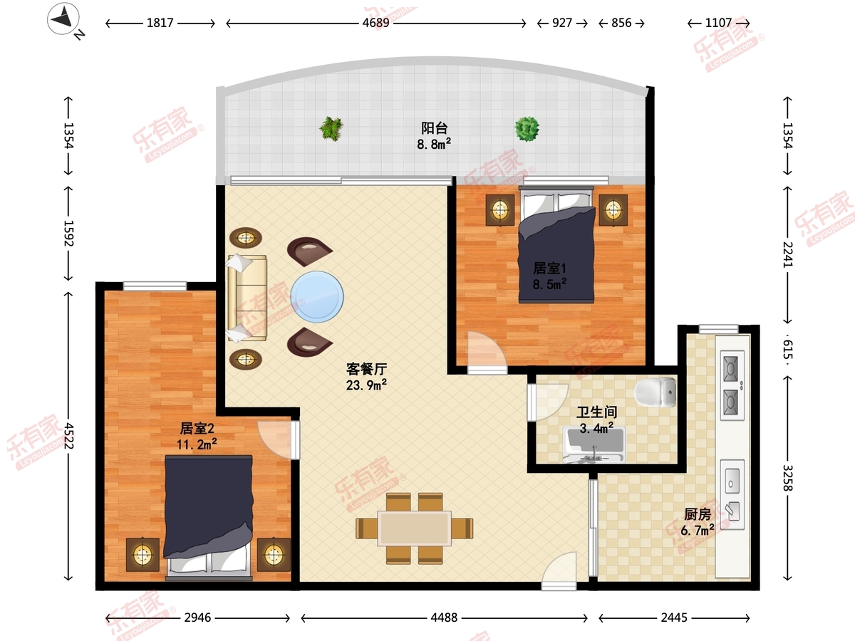 广晟海韵兰庭户型图