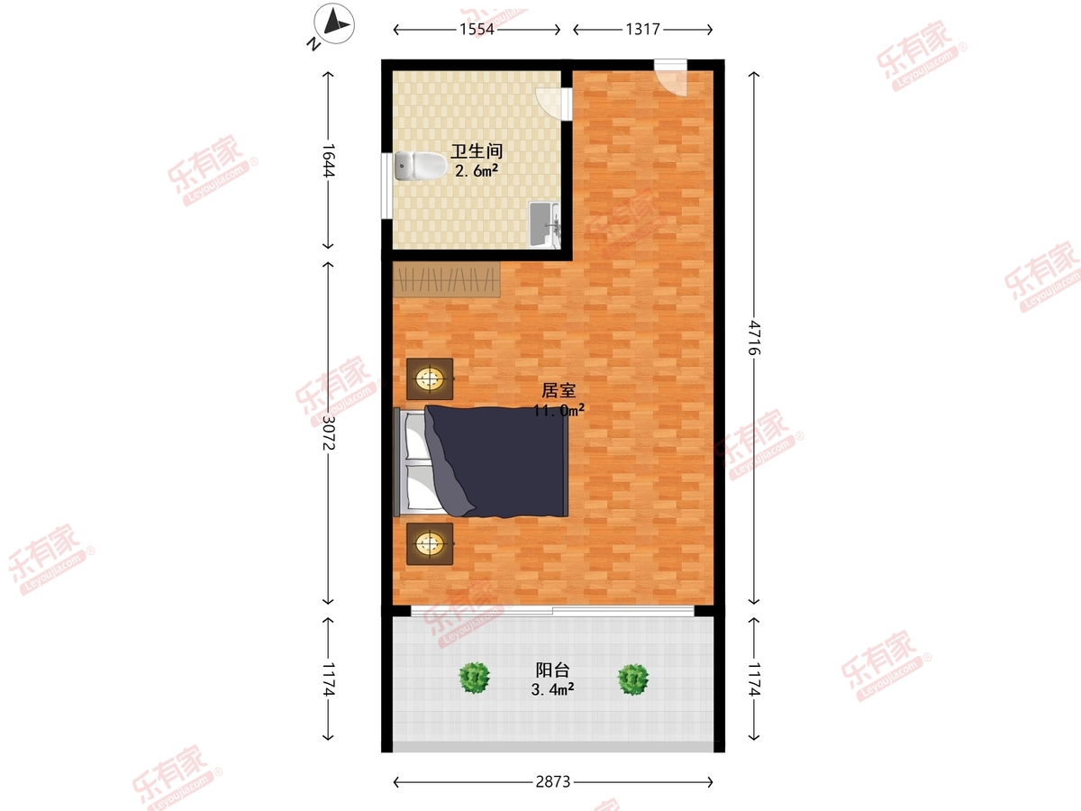 都市翠海华苑户型图